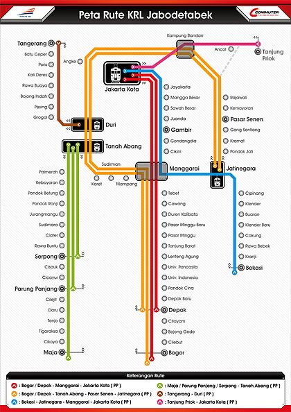 Peta Jalur Commuter Line  dyahgusti